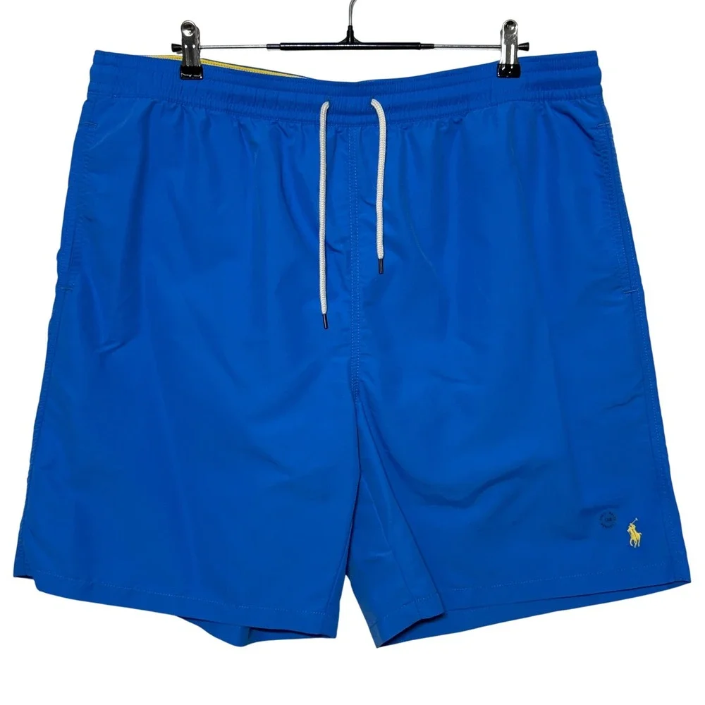 Polo Ralph Lauren‎ Swim Trunks Men 1XB 40X8 Blue Mesh Lined Beachy NEW